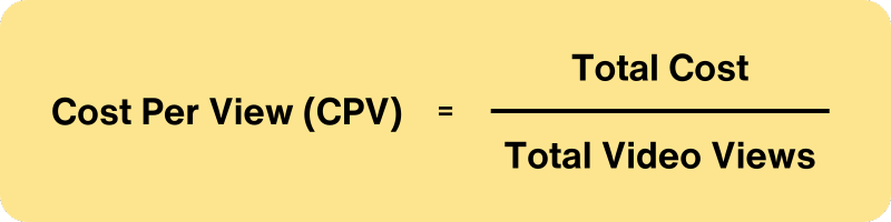 how to compute YouTube cost per view cpv