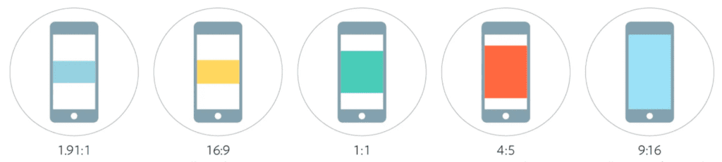 various instagram ad sizes and aspect ratio guide