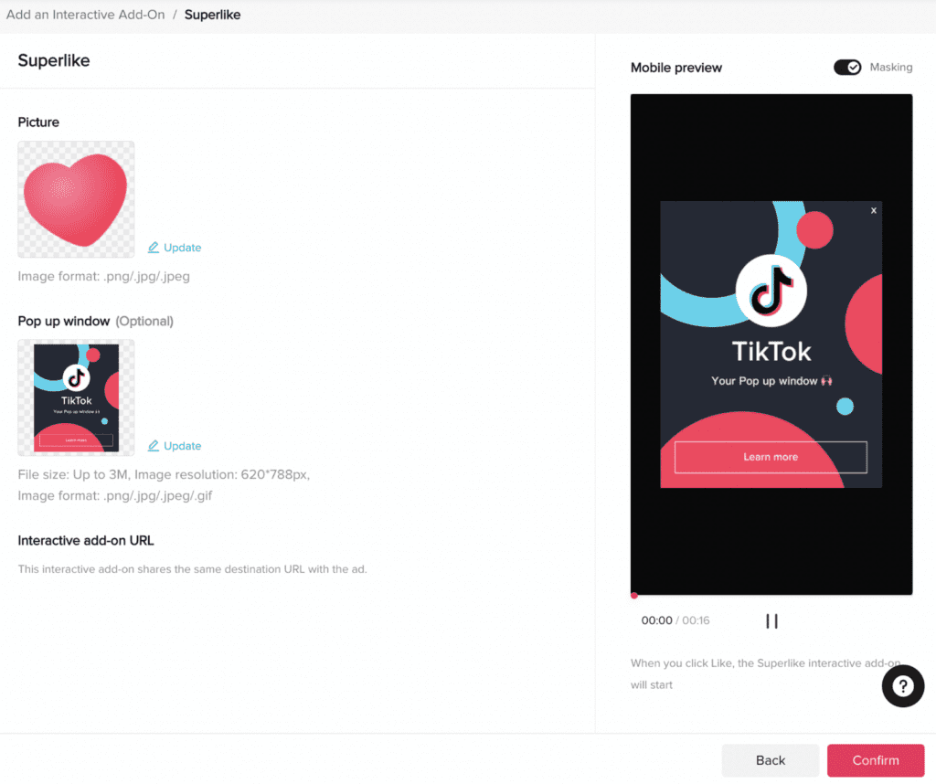 TikTok Interactive Superlike