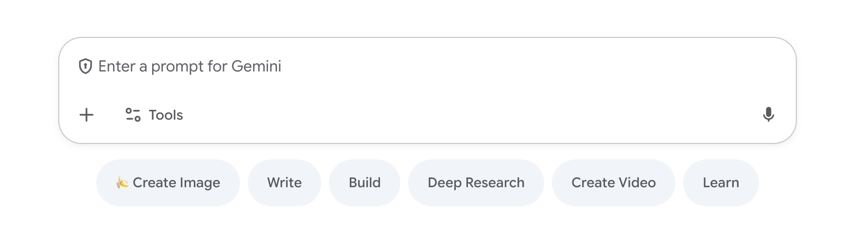 Gemini search and query field