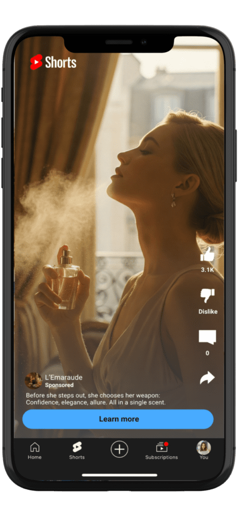 Video View Campaign - optimized for Shorts ad placement