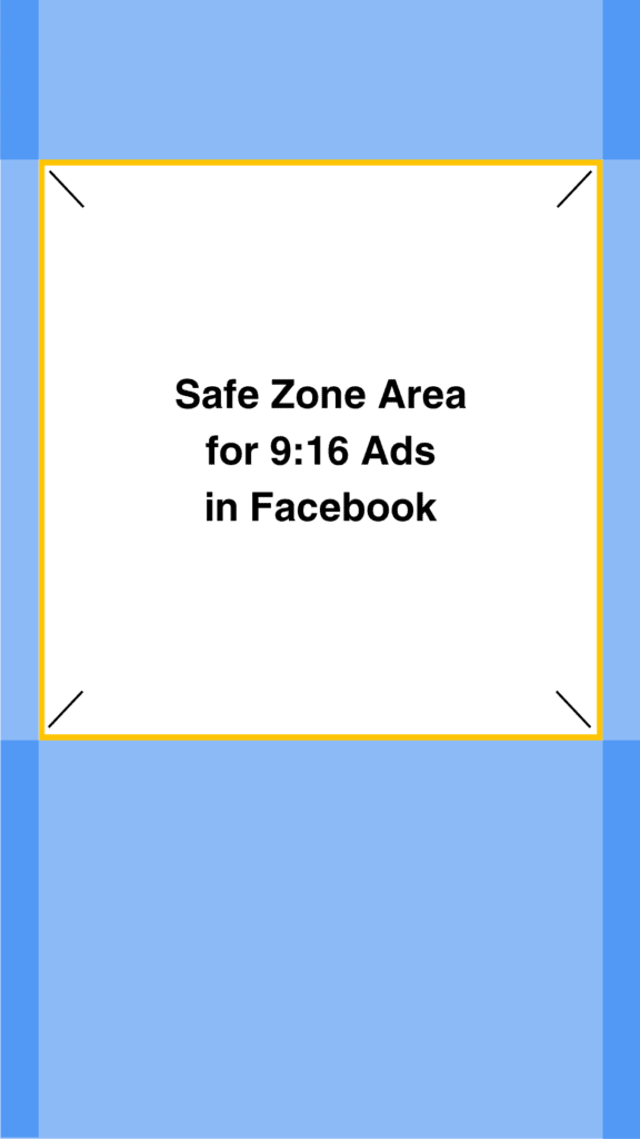 9_16 Safe Zone Guide for Vertical Video Ads - Template for Facebook Reels and Stories Ads