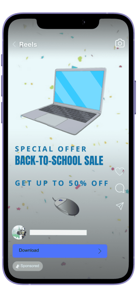 Back to School Ad Campaigns - Instagram Reels Mobile