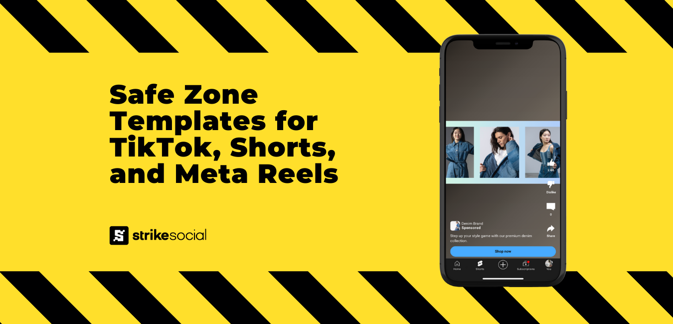 Strike Social Blog Header - Safe Zone Templates for TikTok, YouTube Shorts, and Instagram and Facebook Reels
