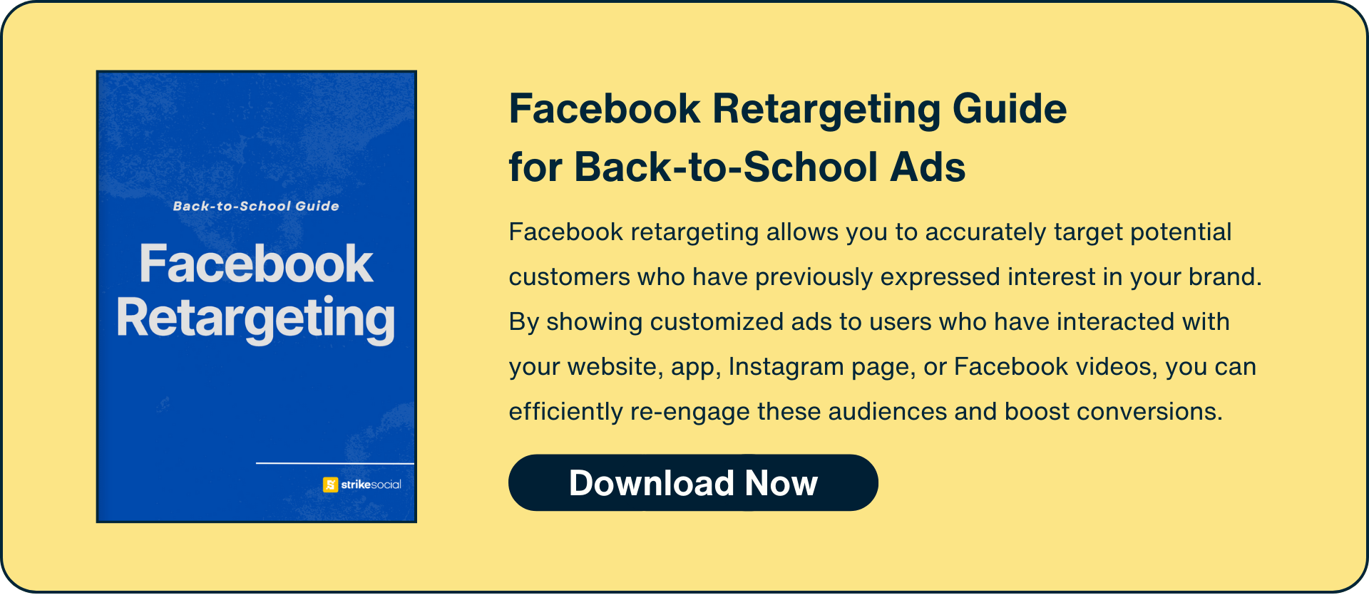 CTA Block - Facebook Retargeting Guide for Back-to-School Ads