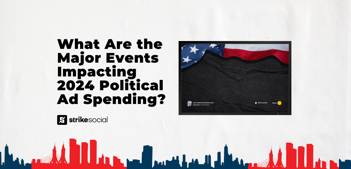 Strike Social Blog Header - What Are the Major Events Impacting 2024 Political Ad Spending