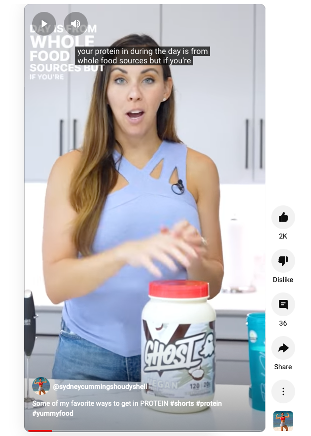 influencer video marketing on YouTube Shorts feed