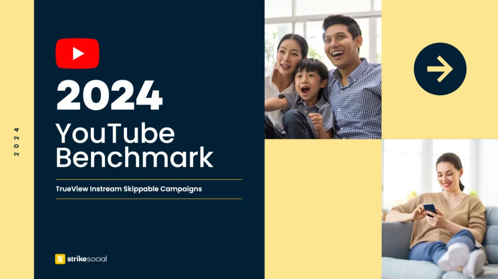 2024 YouTube Ad Benchmark Report by Strike Social - Cover Page