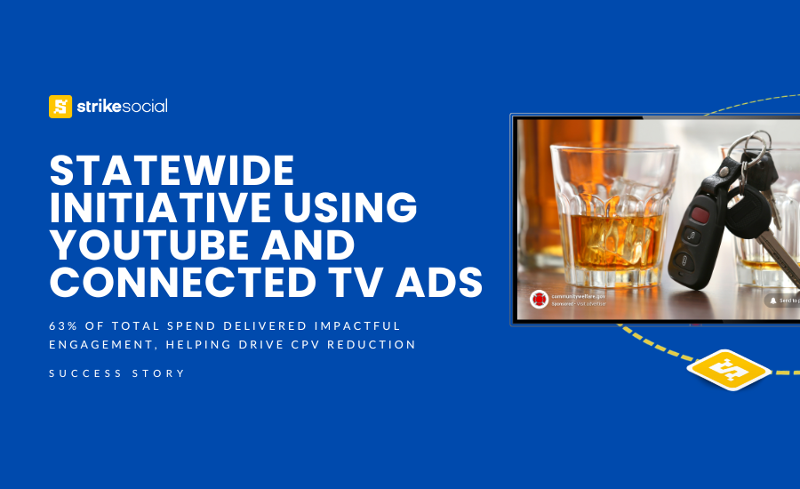 Strike Social Case Study - YouTube CTV Case Study Driving Engagement and Lowering CPV for a Statewide Safety Initiative