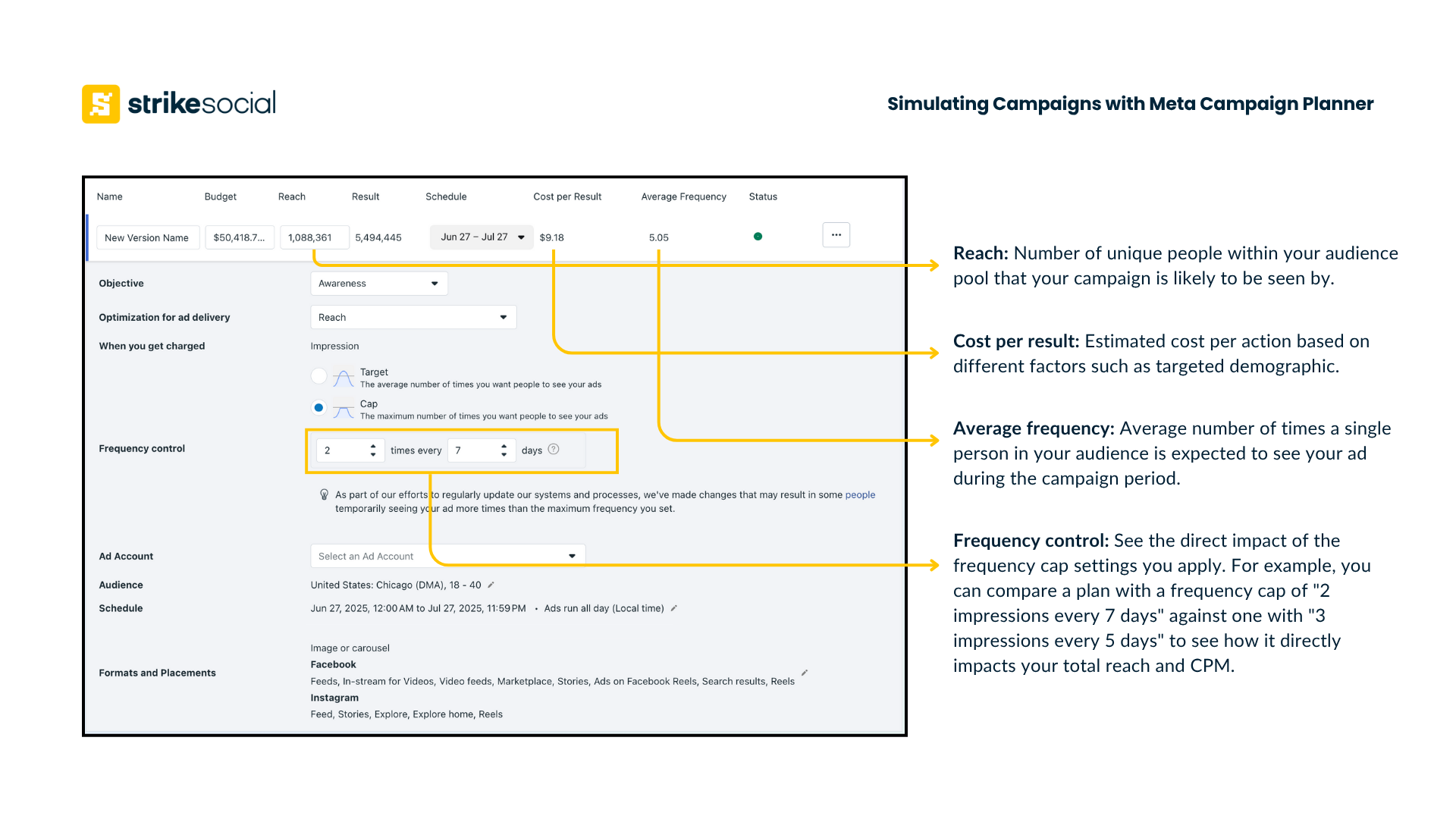 Strike Social 2025 Media Buyer Training - Meta Ads - Simulating Campaigns with Meta Campaign Planner