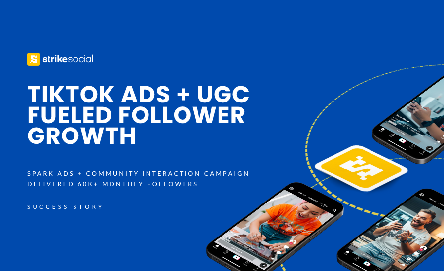 Strike Social Case Study - TikTok Case Study Gaining 320K+ Followers with UGC and Community Interaction Strategy