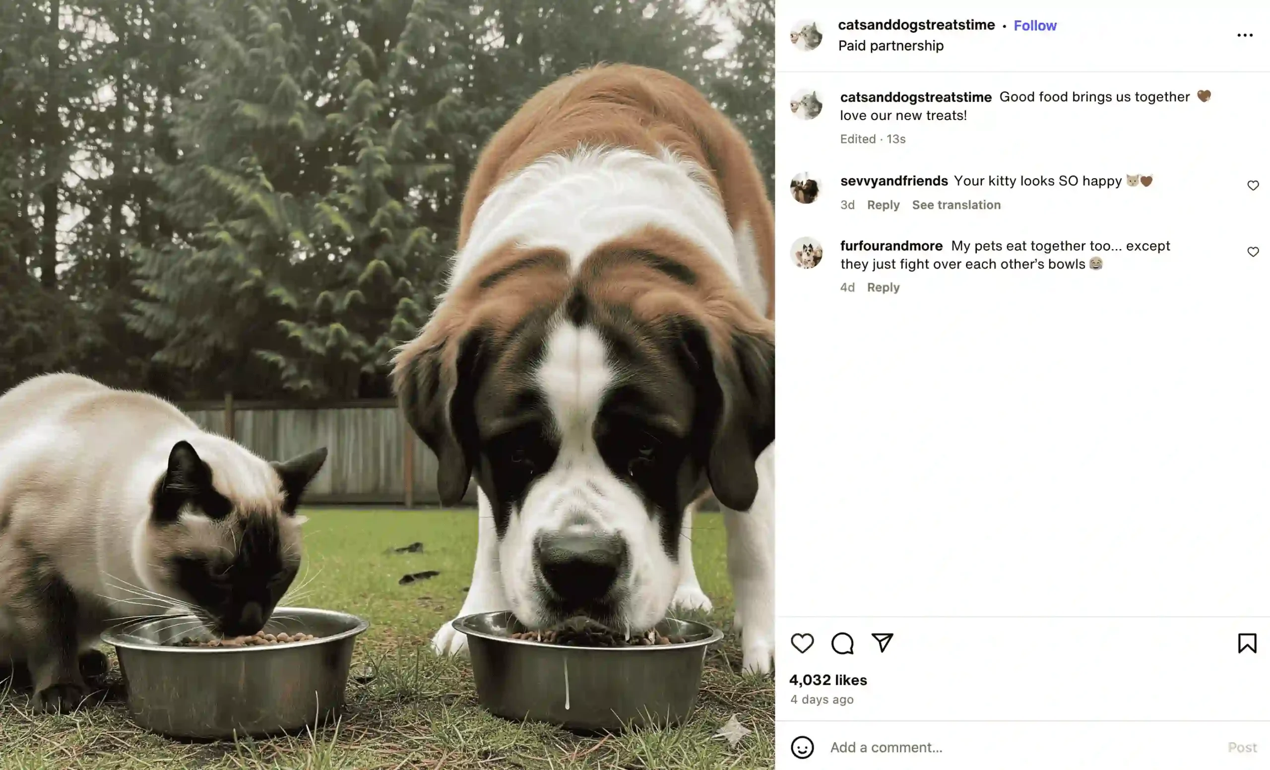 Paid partnership label - no brand tagged on creator post
