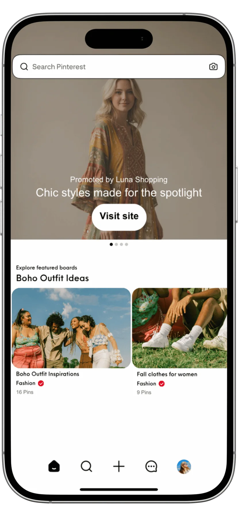 Pinterest Premiere Spotlight Ad