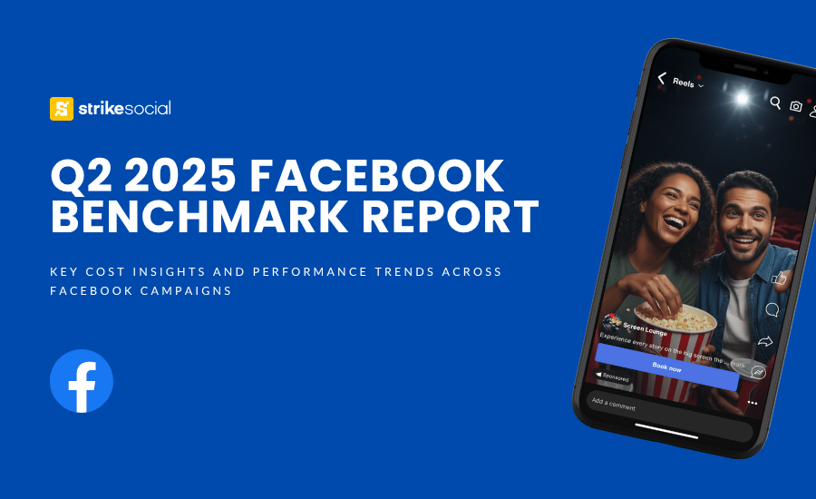 Q2 2025 Facebook Benchmark report - Strike Social Cover Page