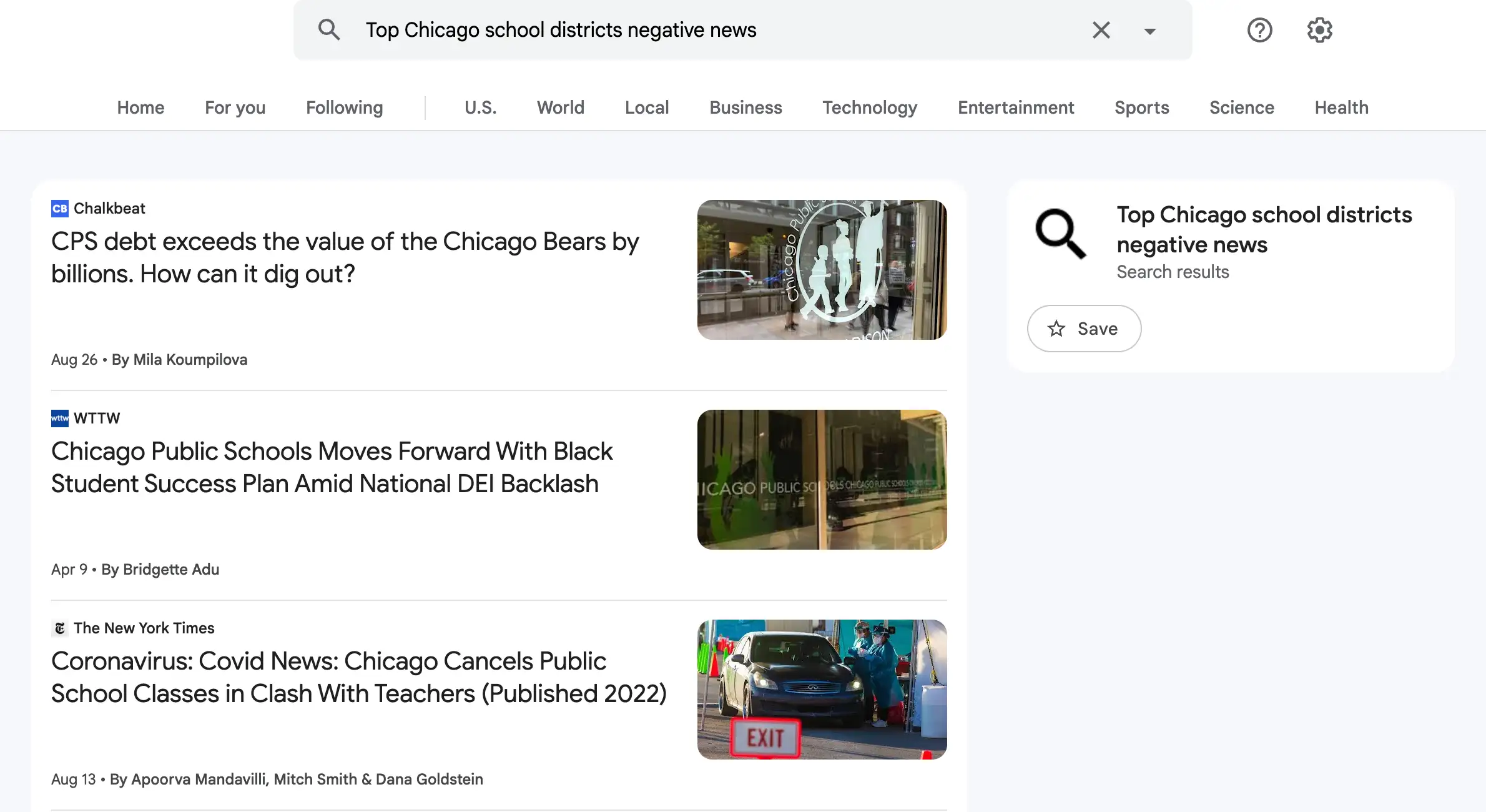 Top Chicago school districts negative news