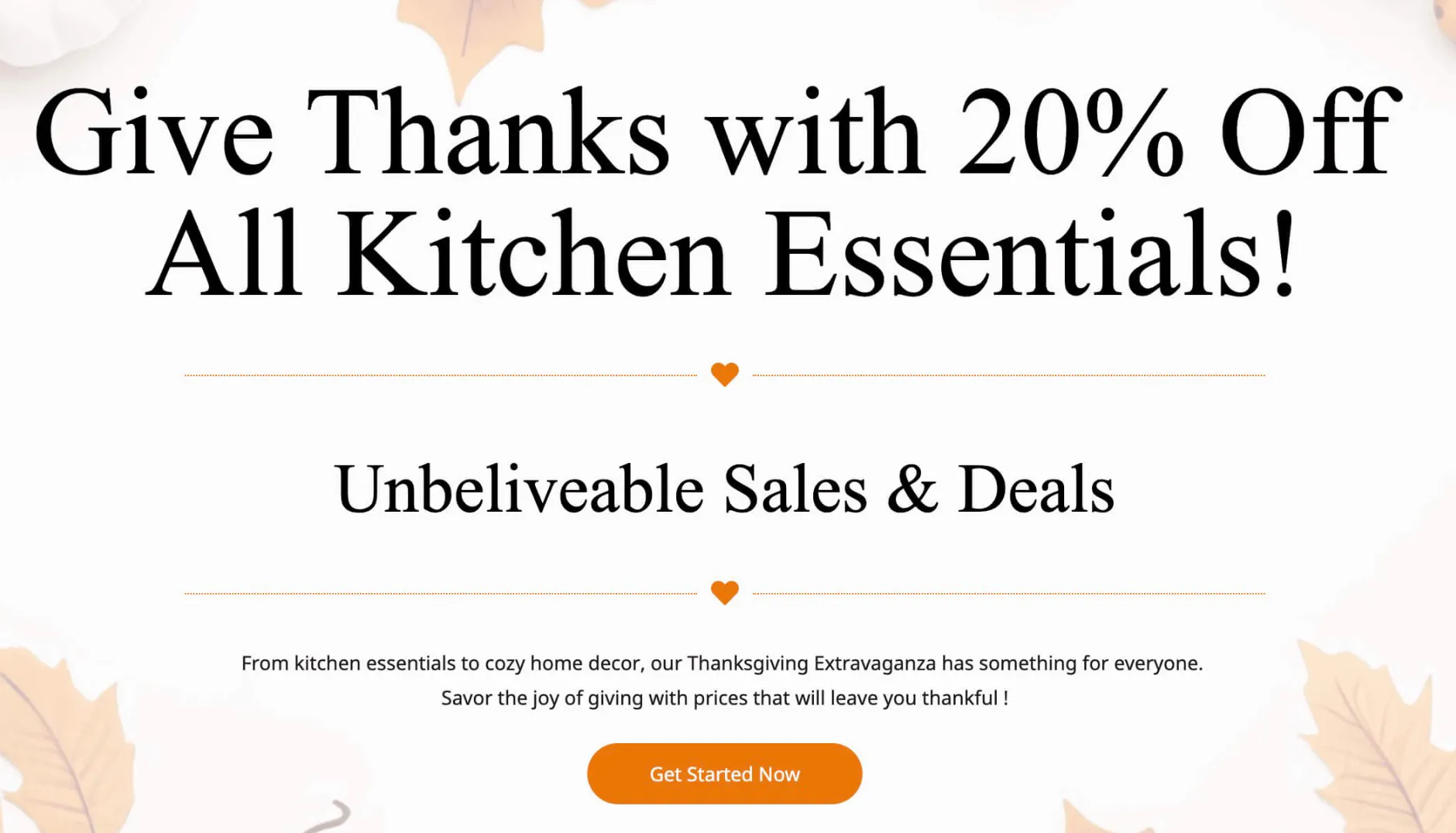 thanksgiving-themed sale