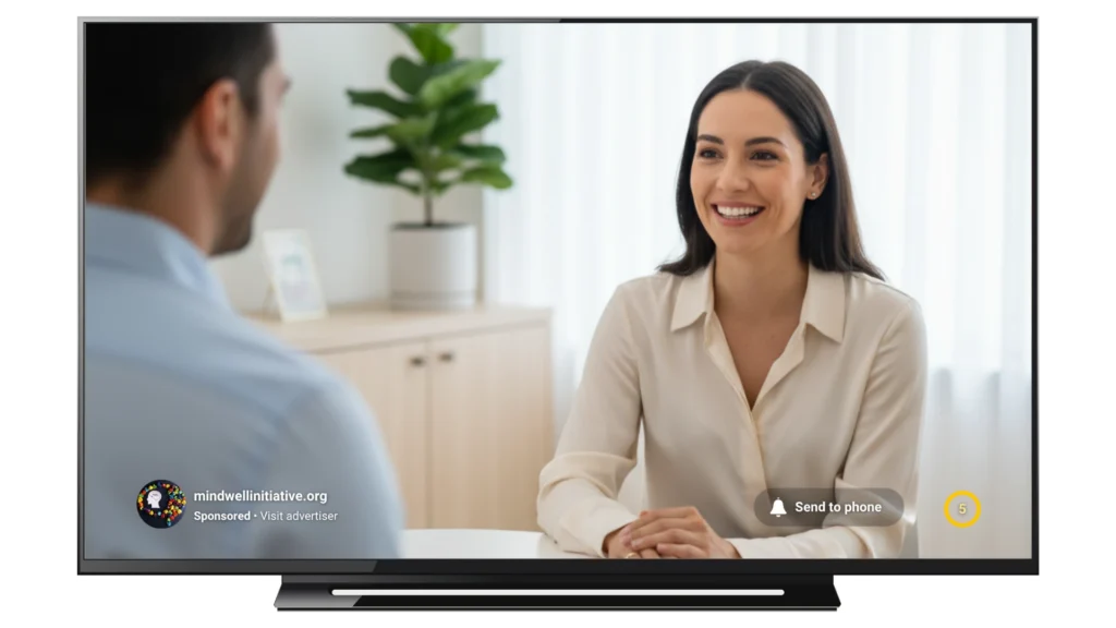 YouTube pharmaceutical ad - awareness campaign on CTV