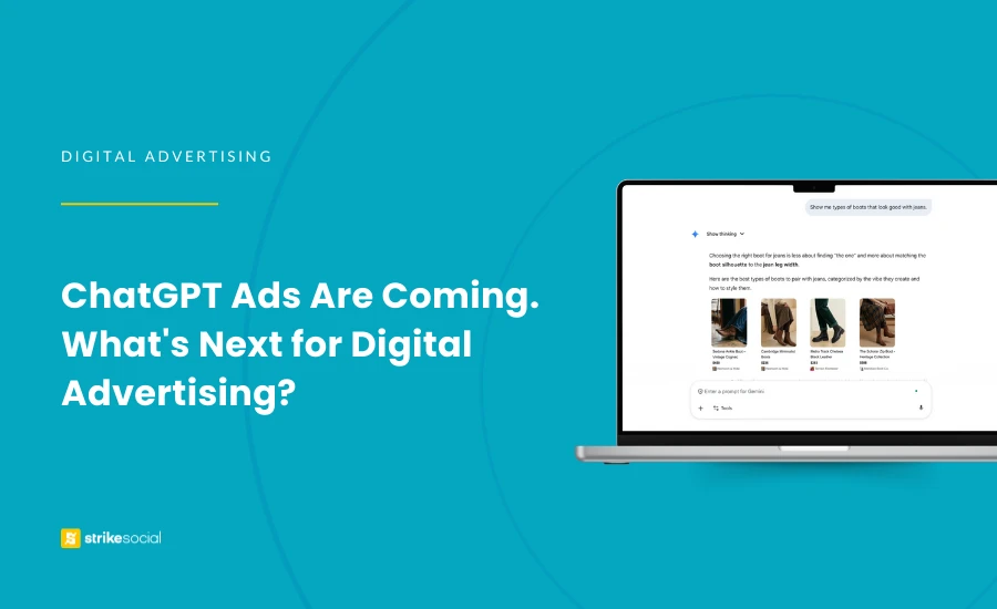 Strike Social Blog Cover - ChatGPT Ads Are Coming What's Next for Digital Advertising