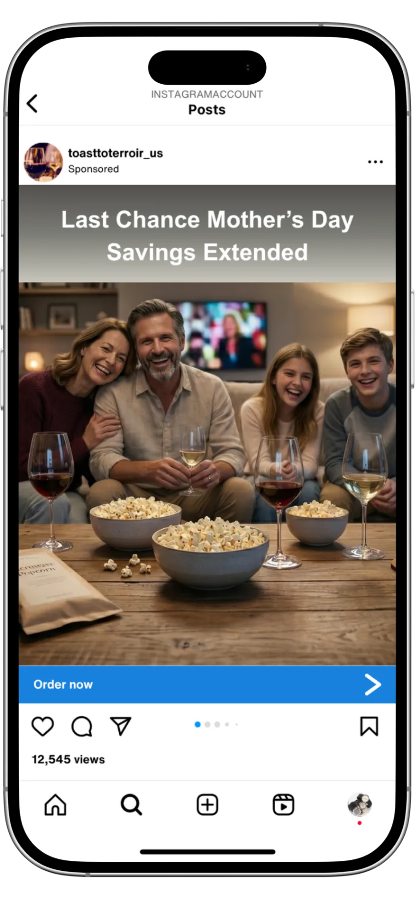 Mother's Day Advertising - Post Mother's Day - Conversion - Profile feed placement