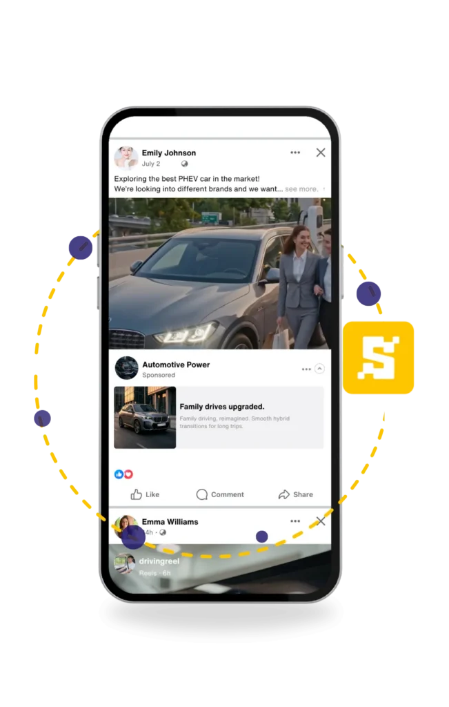 Facebook ad on instream video - PHEV launch campaign