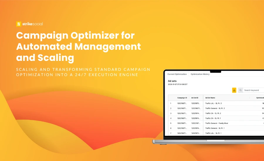 Strike Social Blog Cover - Campaign Optimizer for Automated Management and Scaling