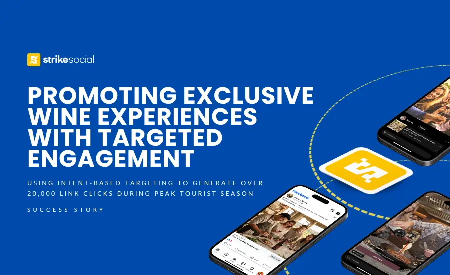 Strike Social Case Study - Facebook Case Study 400% Increase in Link Clicks During Peak Tourist Season
